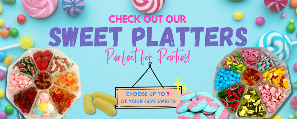 Sweet party platters with 9 sweet varieties 