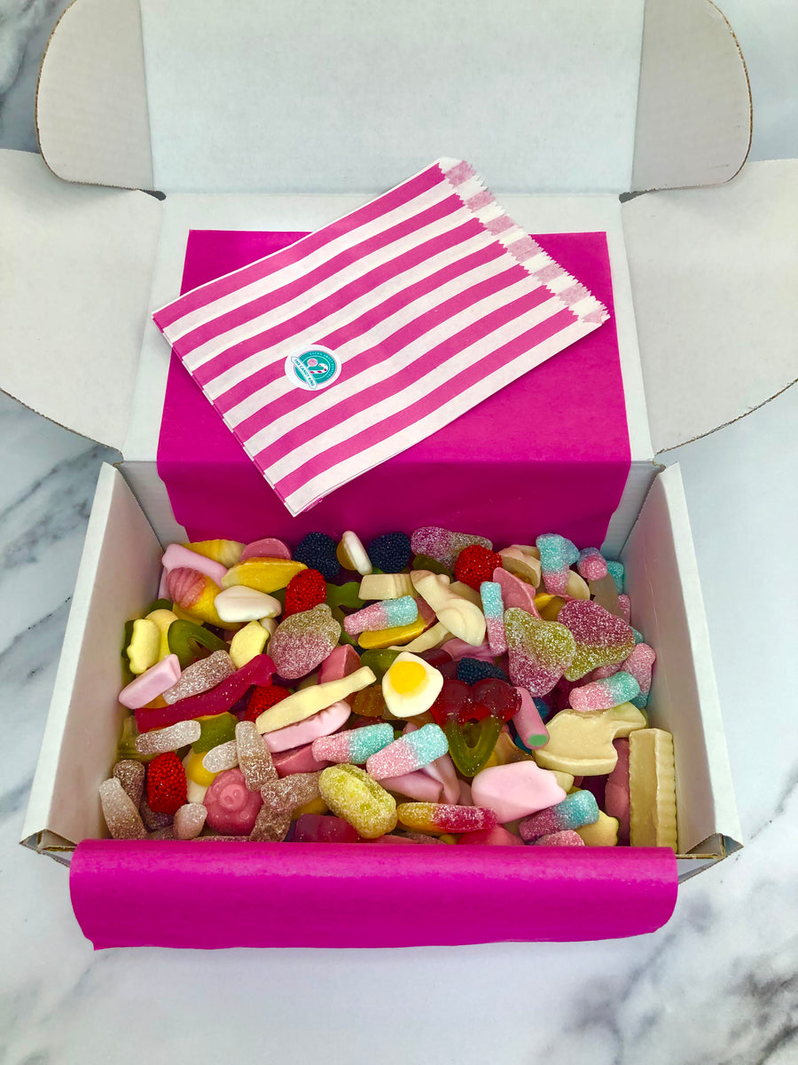 1kg Gift Sweet Box – The Candy King - Retro Sweet Hampers