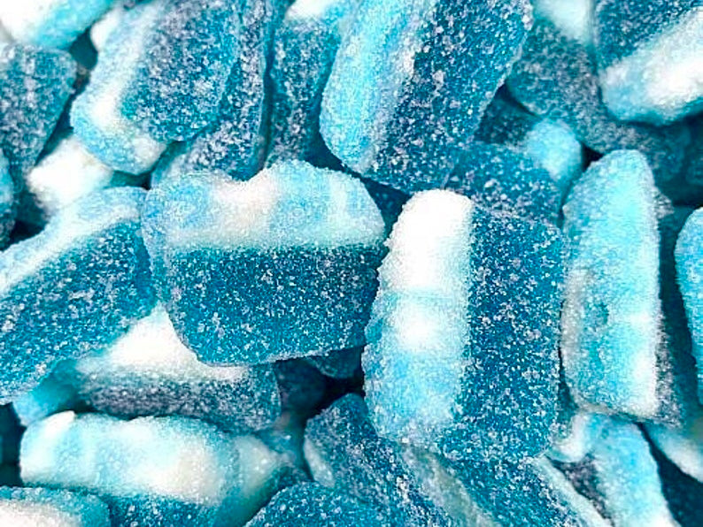 Fizzy Blue Raspberry Slices – The Candy Kid - Retro Sweet Hampers